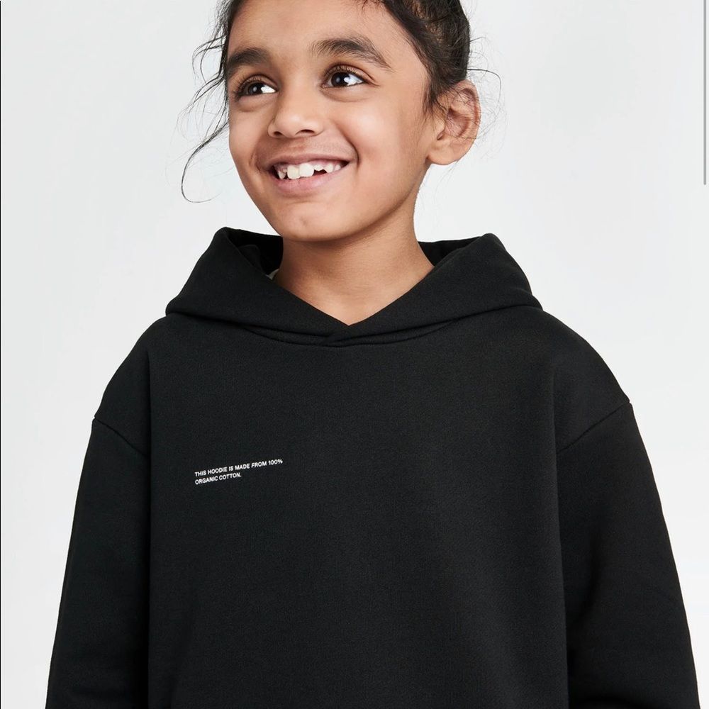 Pangaia black kids 365 hoodie